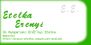 etelka erenyi business card